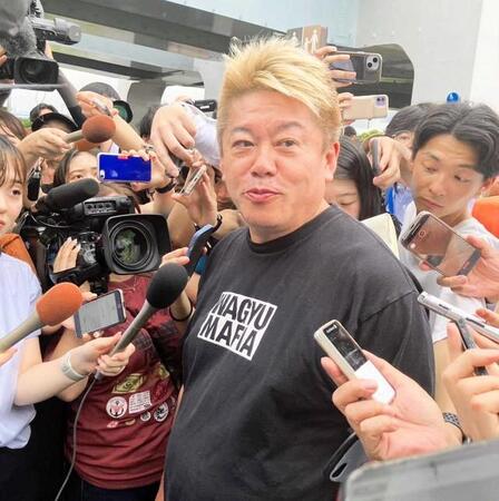 堀江貴文氏＝2025年6月25日撮影