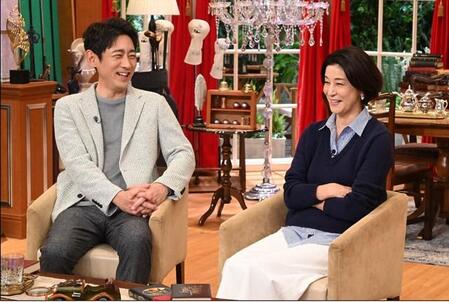 「プラチナファミリー　華麗なる一家をのぞき見」の小泉孝太郎、高嶋ちさ子＝テレビ朝日提供