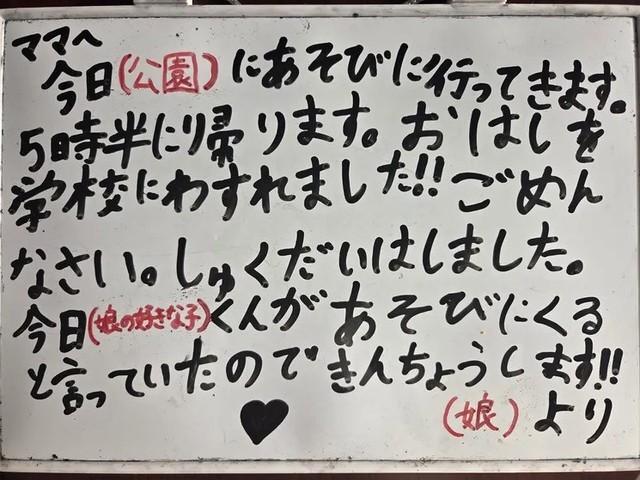 実際の文章(MOMOKOさん提供)