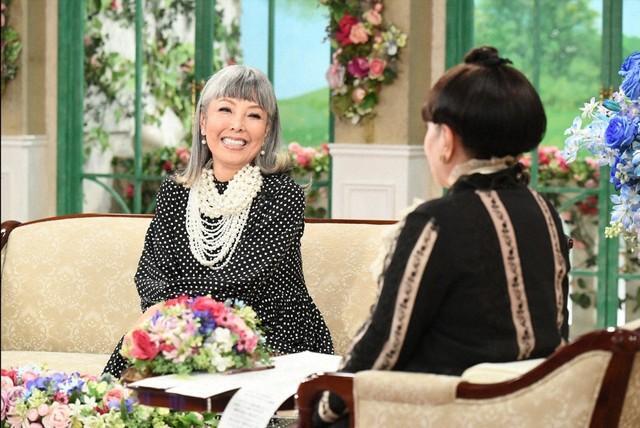 「徹子の部屋」　（右から） 黒柳徹子、池畑慎之介＝テレビ朝日提供