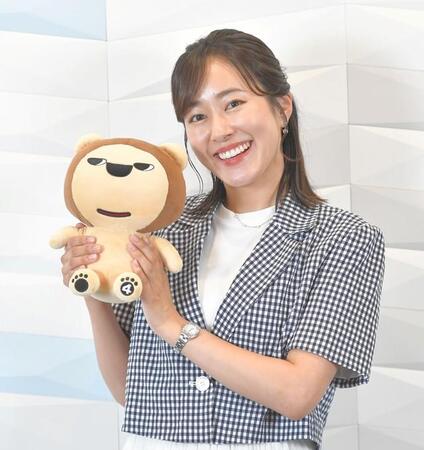 前田春香アナウンサー（撮影・出月俊成）
