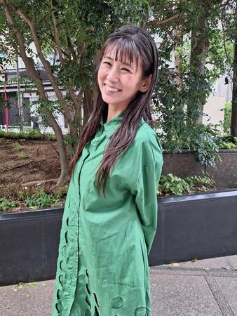 不惑のグラビア復帰を果たし、40代の挑戦に向けて思いを語る小阪由佳＝都内