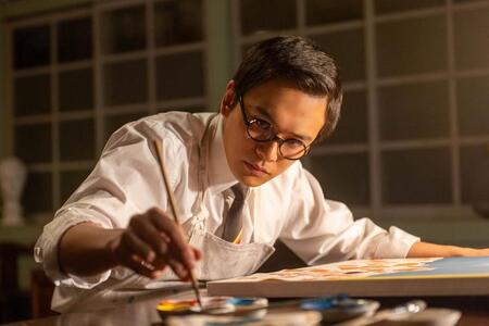 卒業制作に没頭する嵩（北村匠海）