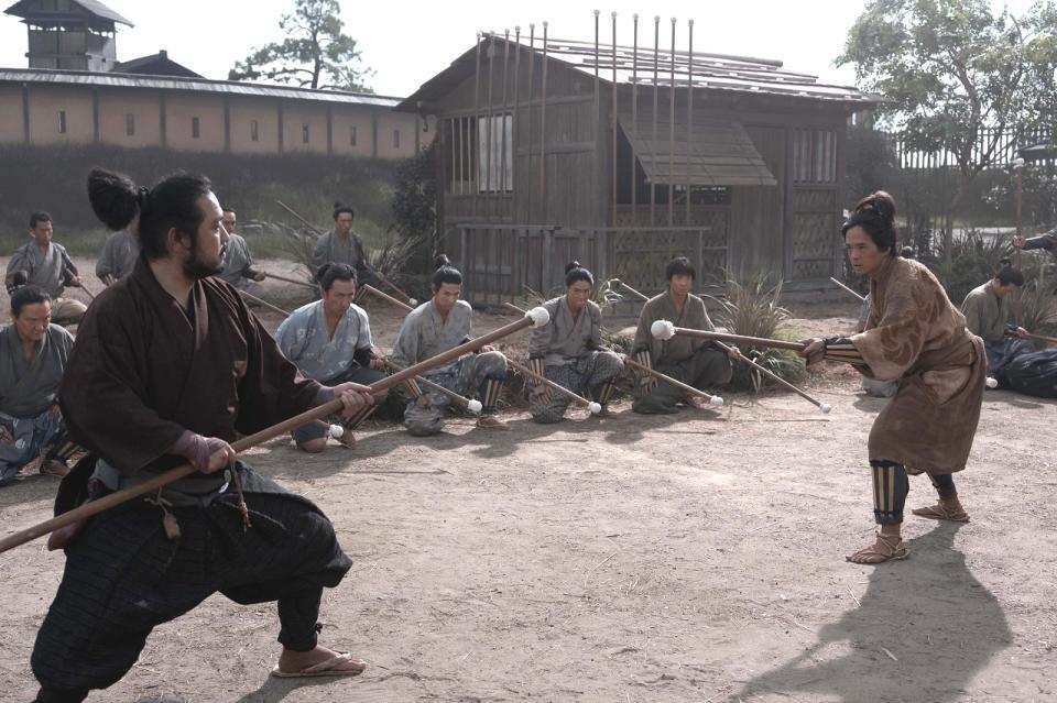 藤吉郎（右、池松壮亮）　ＮＨＫ大河ドラマ「豊臣兄弟！」より