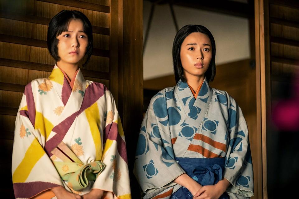 寧々（浜辺美波）と直（白石聖）。ＮＨＫ大河ドラマ「豊臣兄弟！」より