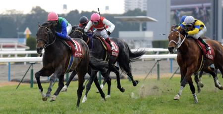 　２年ぶりに勝利を挙げたトーセンラー（左）（撮影・片岡寛尚）