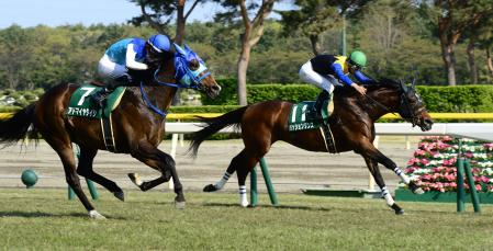 　重賞初勝利のパッションダンス（右）＝撮影・三好信也