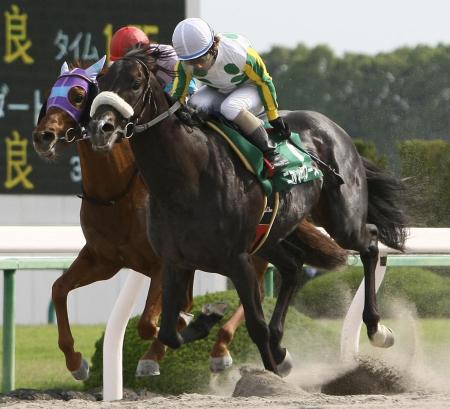 　Ｇ１ホースの貫禄を示したニホンピロアワーズ（左はナムラタイタン）＝撮影・岡田育磨