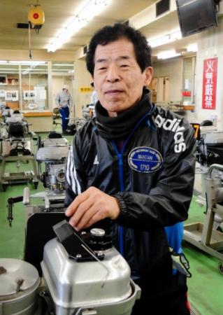　選手生活５１年目の万谷章が地元児島で集大成の走りを見せる