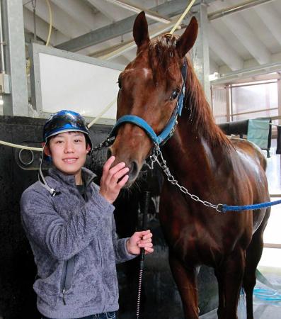 　シンザン記念で重賞初Ｖを狙う菱田とアグネスミニッツ（撮影・石湯恒介）