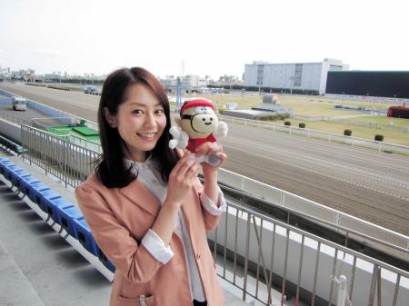 　２０１４年度の川崎競馬イメージキャラクターに就任した谷桃子
