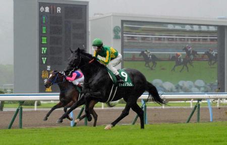 　小倉記念を制したサトノノブレス（手前）奥はメイショウナルト