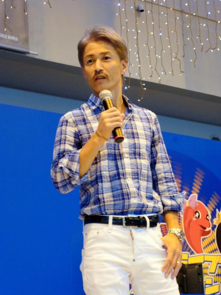 　トークショーを行った松井繁