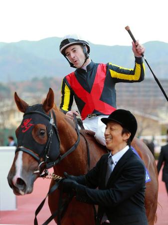 騎乗停止処分となったルメール＝阪神競馬場（撮影・石湯恒介）