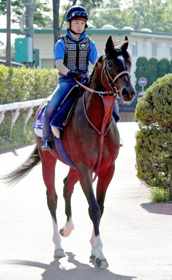 本馬場に向かうモーリス