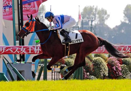 　新馬戦を快勝したアロンザモナ