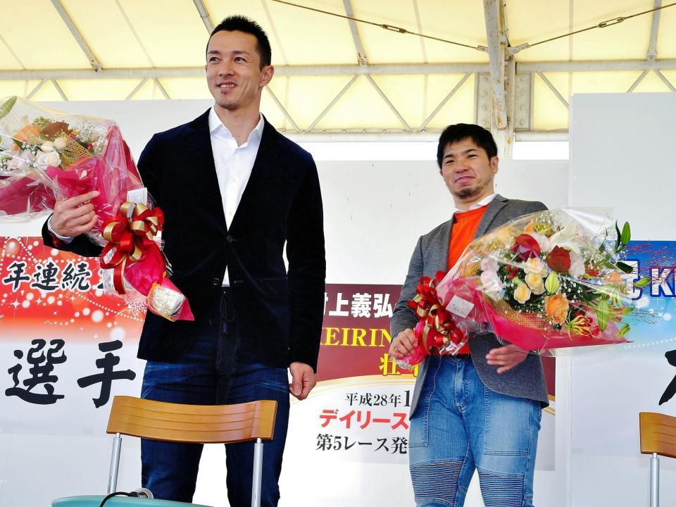 競輪 村上義弘 稲垣裕之が地元の向日町でｇｐ壮行会 稲垣 村上さんの前で自力 競馬 レース デイリースポーツ Online
