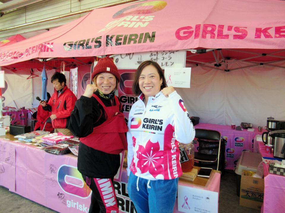 ガールズグランプリに出場実績のある加瀬加奈子（右）と中山麗敏