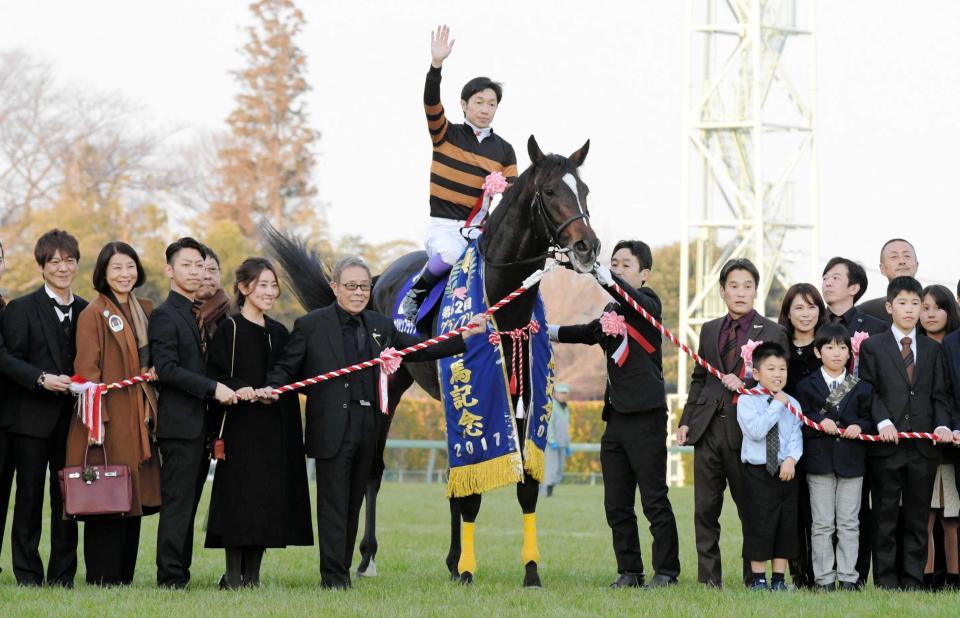 　有馬記念を制したキタサンブラック＝１７年１２月２４日、中山競馬場