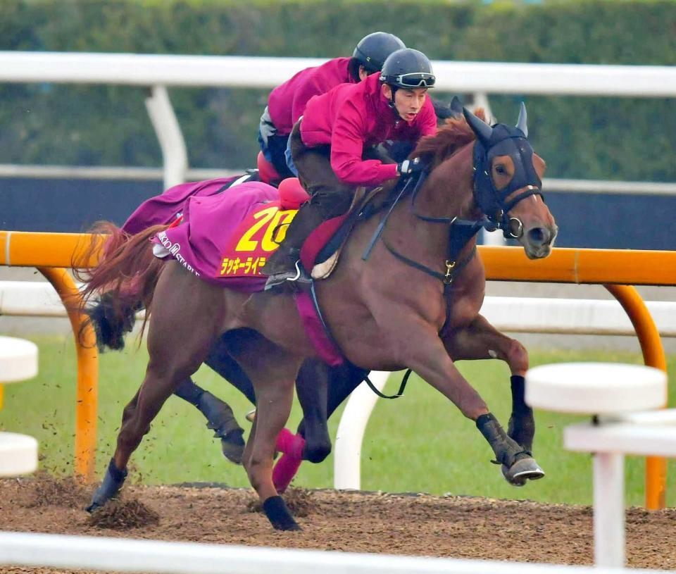 　抜群の動きを見せたラッキーライラック
