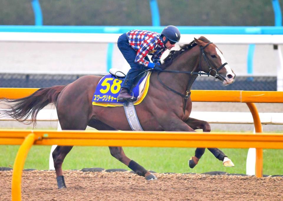 　Ｍ・デムーロを背に軽快な動きのスワーヴリチャード