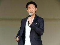 住之江ボートでトークショーを行った山中慎介