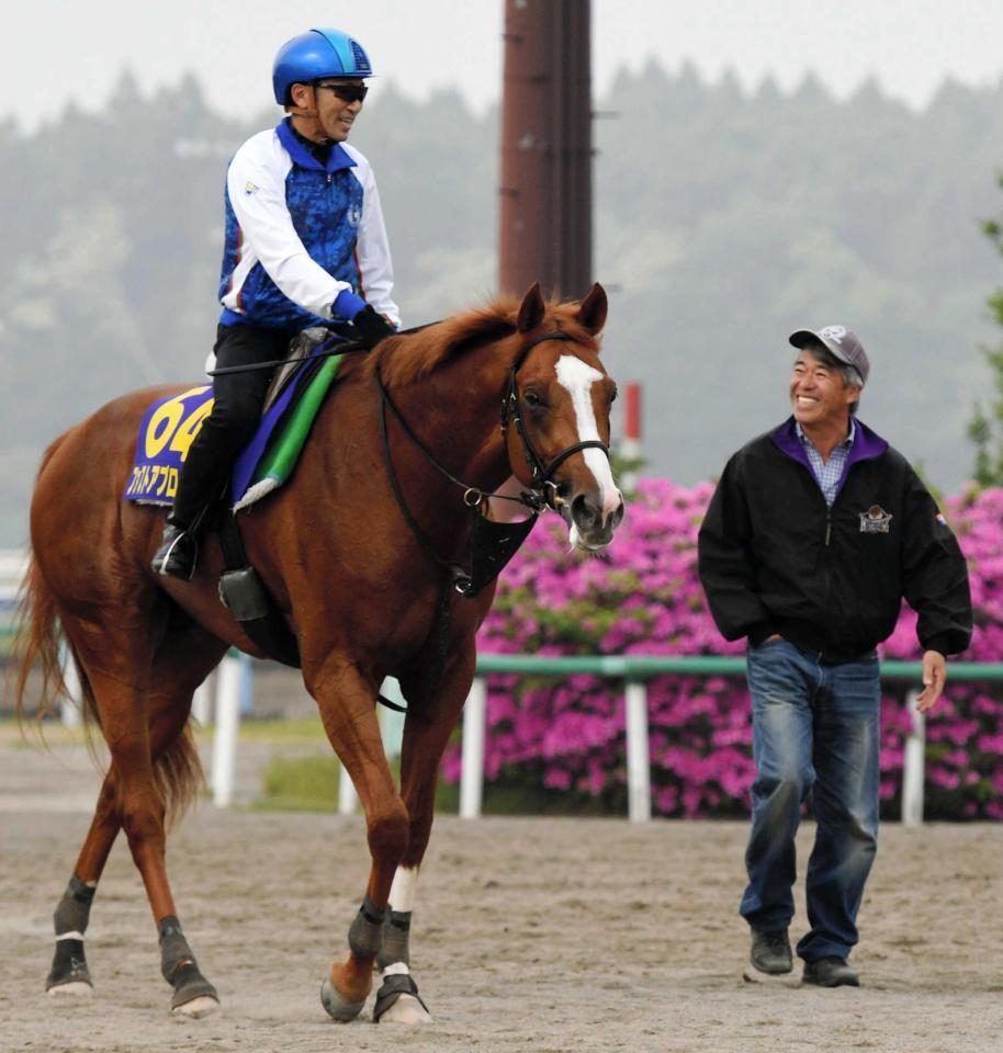 　ファストアプローチと蛯名正義騎手と藤沢和雄師