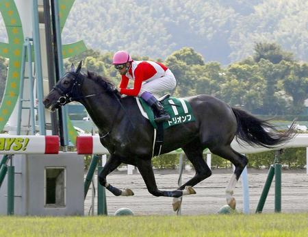 　重賞２勝目を挙げたトリオンフ（撮影・山口楊平）