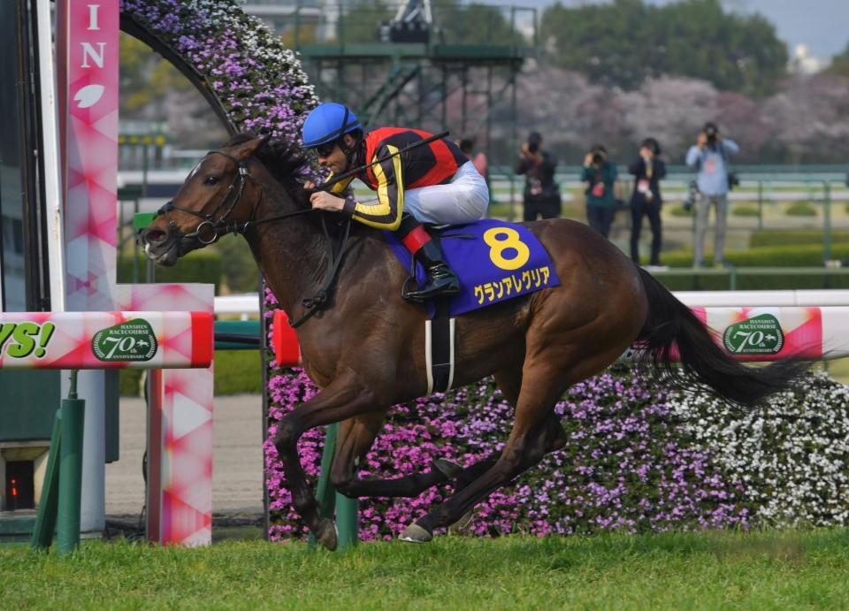 　桜花賞を制したグランアレグリア＝７日