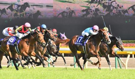 　ＮＨＫマイルカップを制したアドマイヤマーズ（１７）