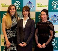 ＷＡＳＪに出場する女性３騎手、（左から）ミシェル、藤田菜七子、オールプレス