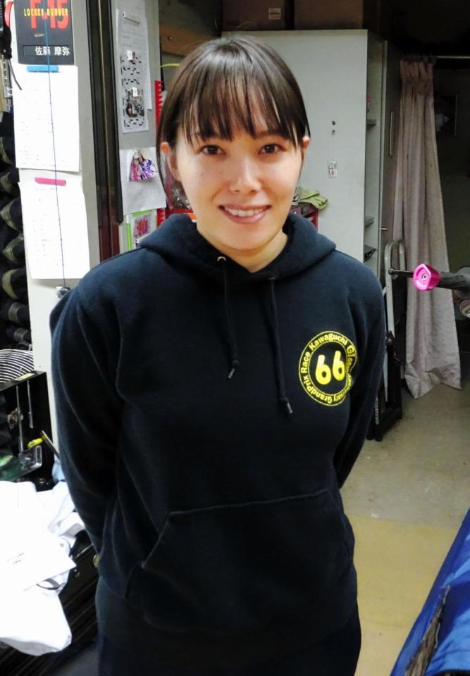 レース後、落ち着いた佐藤摩弥