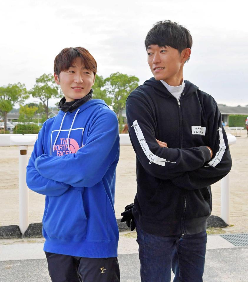 　メモリアルＶを狙う鮫島良太（右）と克駿兄弟