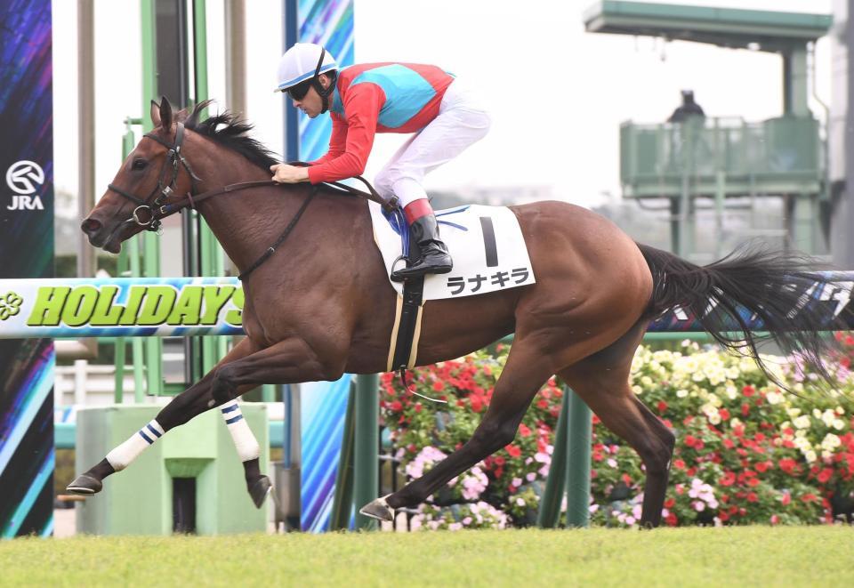 　２歳新馬戦を制したラナキラ（撮影・園田高夫）