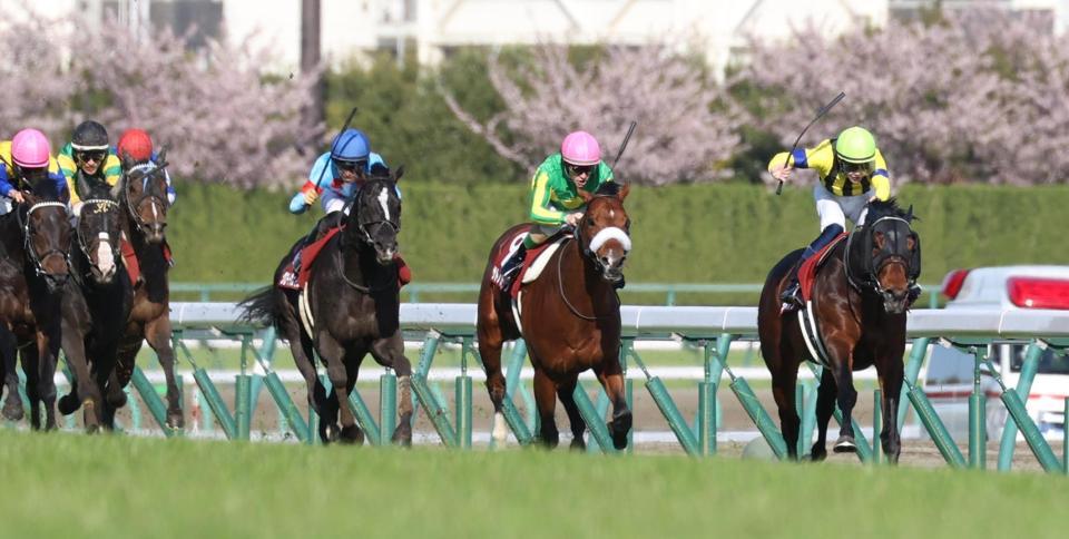 　金鯱賞を制したギベオン（右）