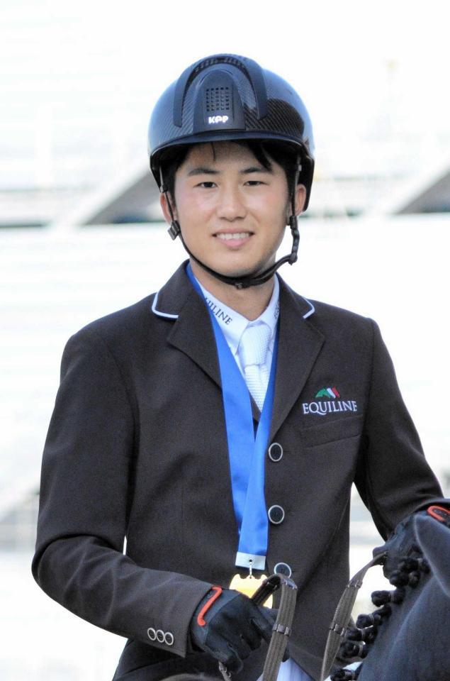 　前例のない挑戦に臨む小牧加矢太さん（提供・日本馬術連盟）