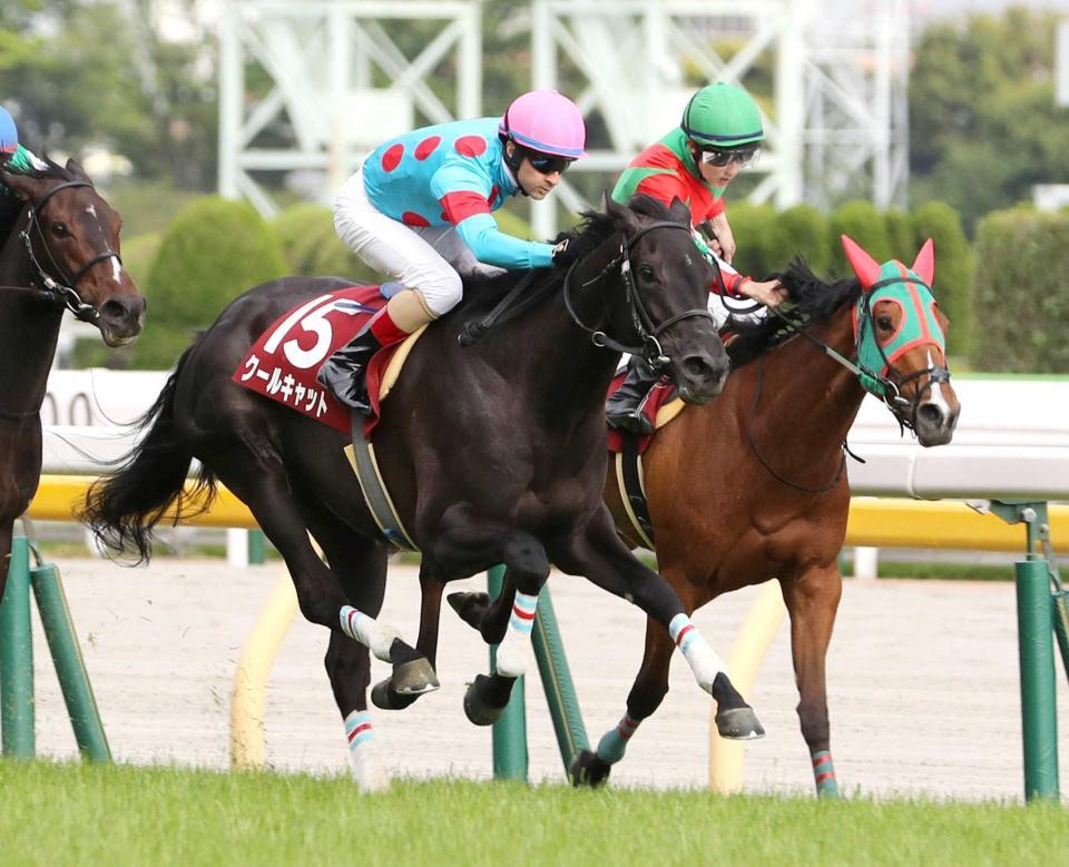 　スライリー（右）を抜き去るクールキャット