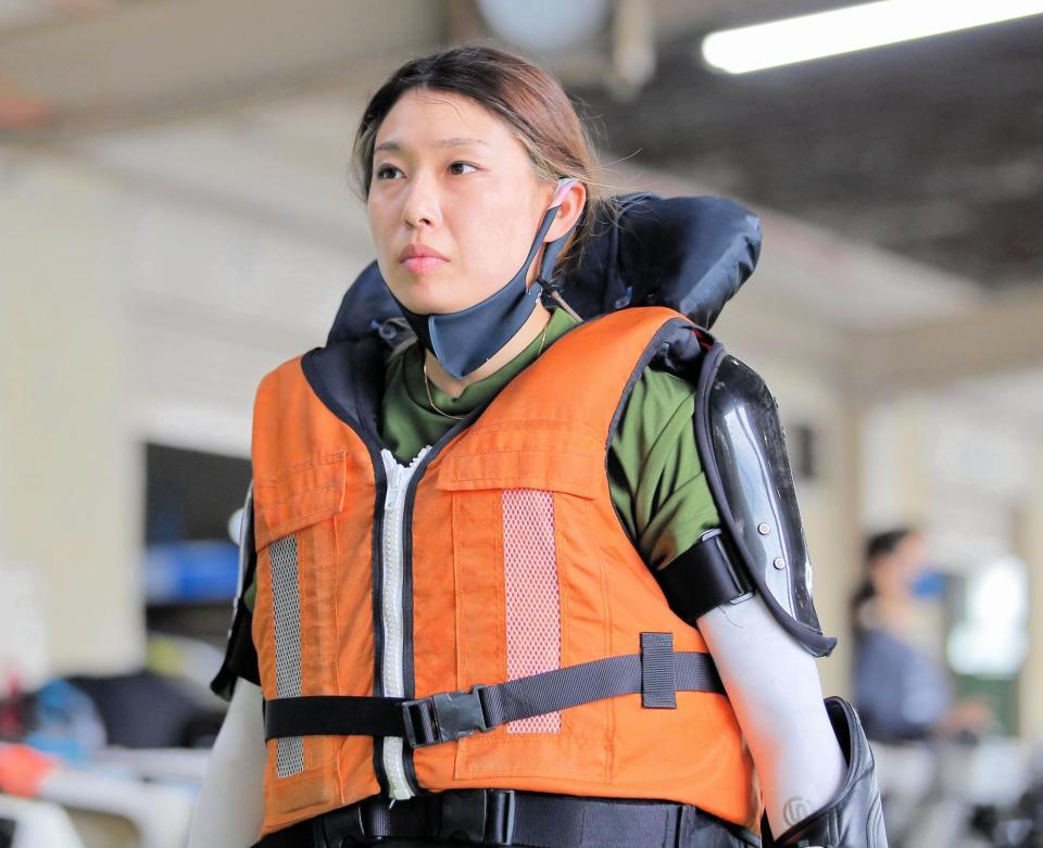 華麗なさばきで１着をもぎ取った中村桃佳