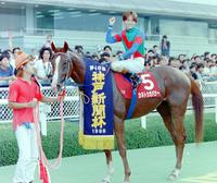 　９８年神戸新聞杯を秋山の手綱で制したカネトシガバナー