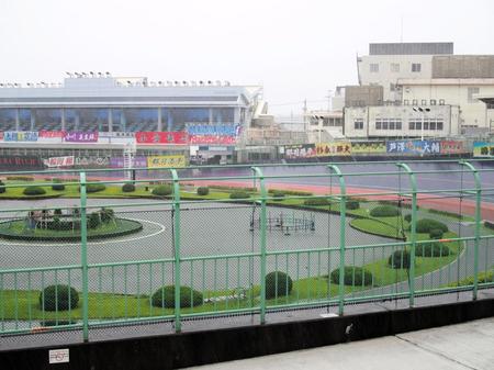 台風の影響で中止順延となった平塚競輪