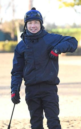 　新年一発目から気合が入る松岡（撮影・三好信也）