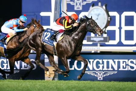 　シーマクラシックを制したＣ・デムーロ騎乗のシャフリヤール（１２）＝共同