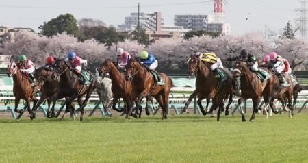 　大外から伸びるタイムトゥヘヴン（右端手前）
