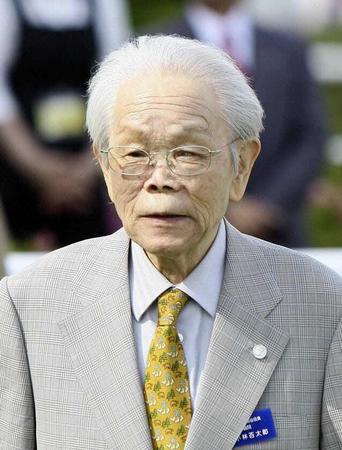　「ニホンピロ」冠名の馬主として知られる小林百太郎氏　小林オーナー＝２０１３年５月１８日、京都競馬場