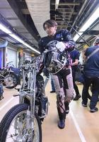 　走行練習を終えた森且行（撮影・佐々木彰尚）