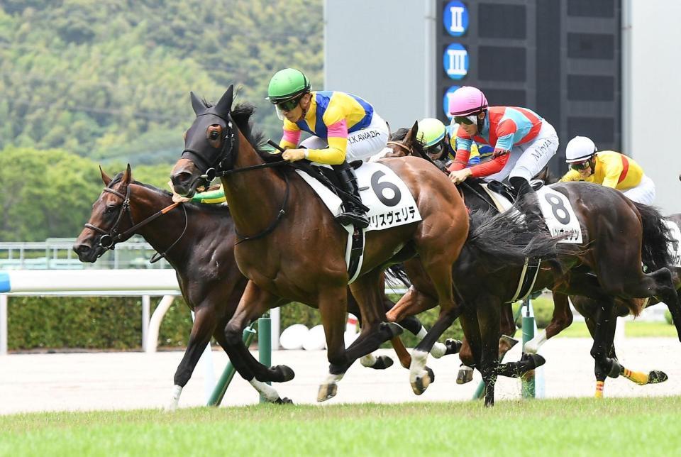 　１着でゴールするアリスヴェリテ（６）