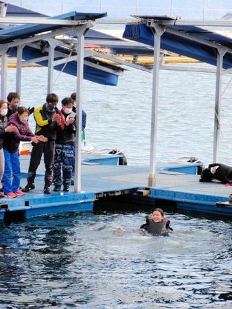 　男女混合Ｇ１での初１着で水面に落とされた若狭奈美子