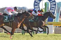 　東京１１Ｒ、デイリー杯クイーンＣを制したハーパー（右）＝撮影・三好信也