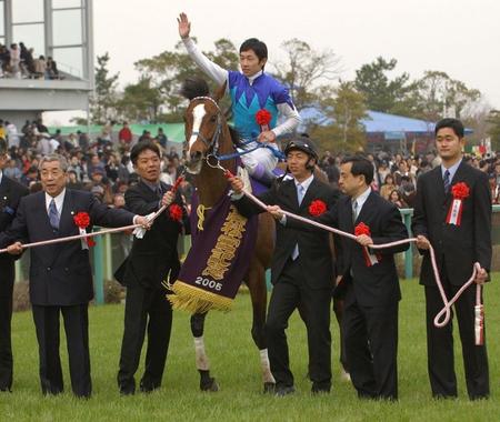 　２００５年の高松宮記念を制したアドマイヤマックス