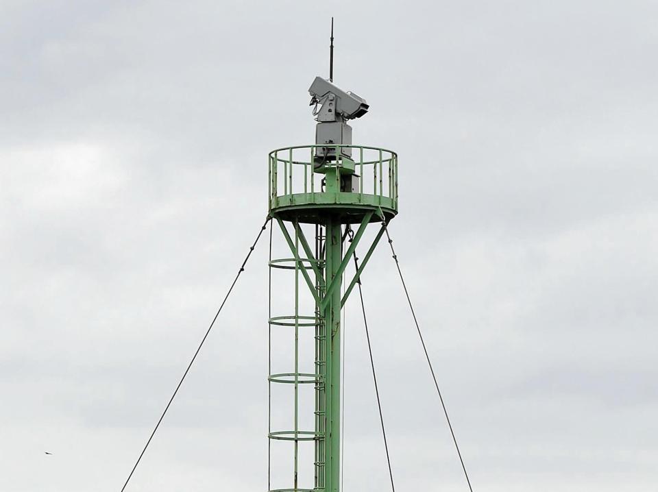 　落雷により故障したセンターカメラ